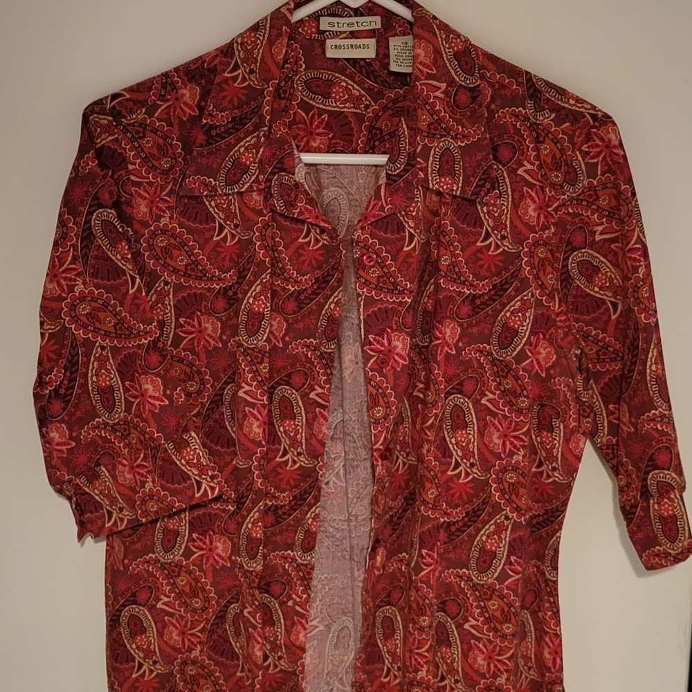 Crossroads Paisley/Pink Shirt